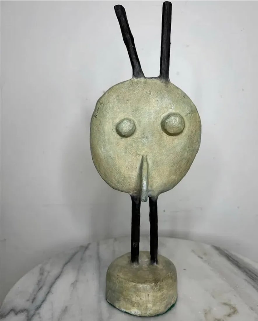 J. Miro Bronze Sculpture: Size: 14 in x 5 in