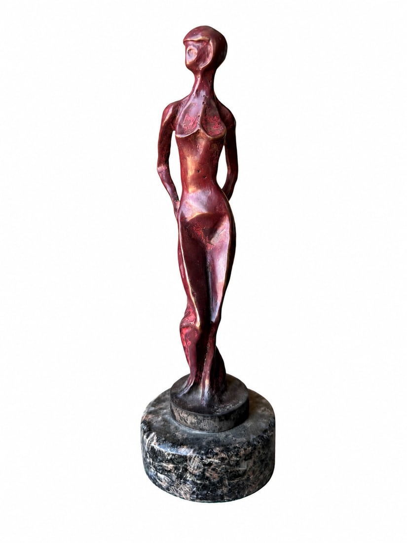 Archipenko Woman Figure Bronze Sculpture: size: 10” x 3 in d