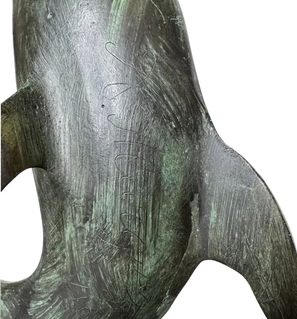 Modern Dolphin Bronze Sculpture - 2