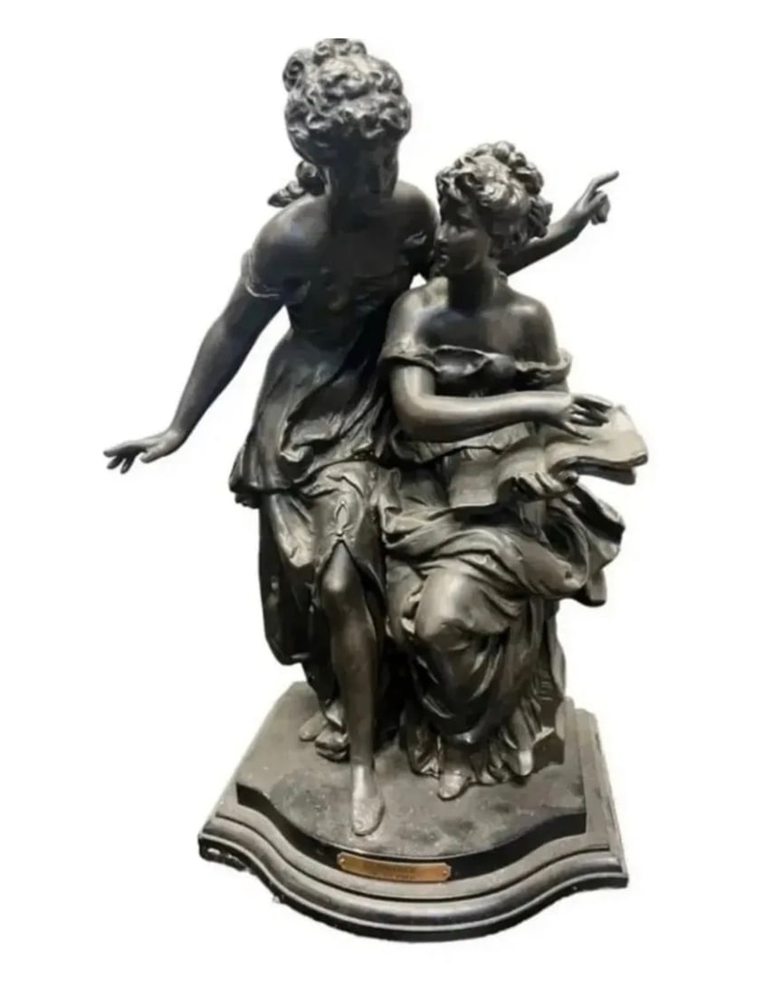 Moreaau Bronze Sculpture: Size:19 in x 11 in x 9 in