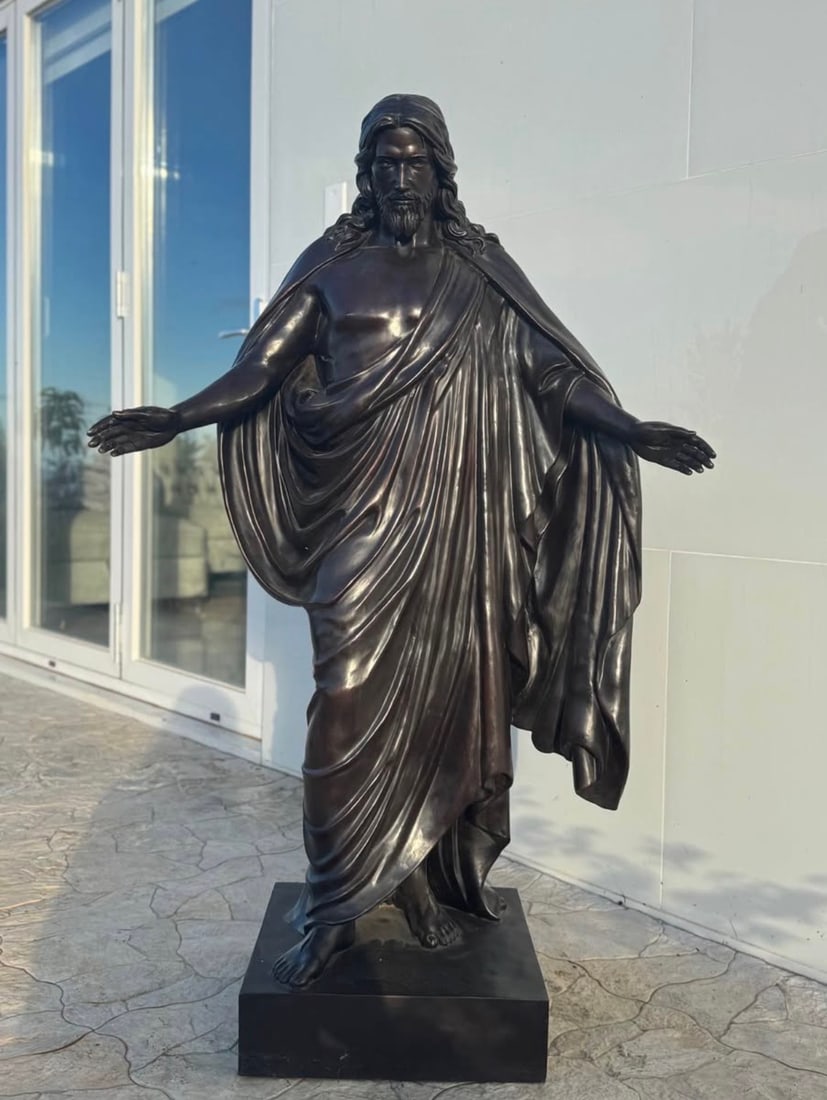 Life Size Bronze Jesus Sculpture: Size:55 in H