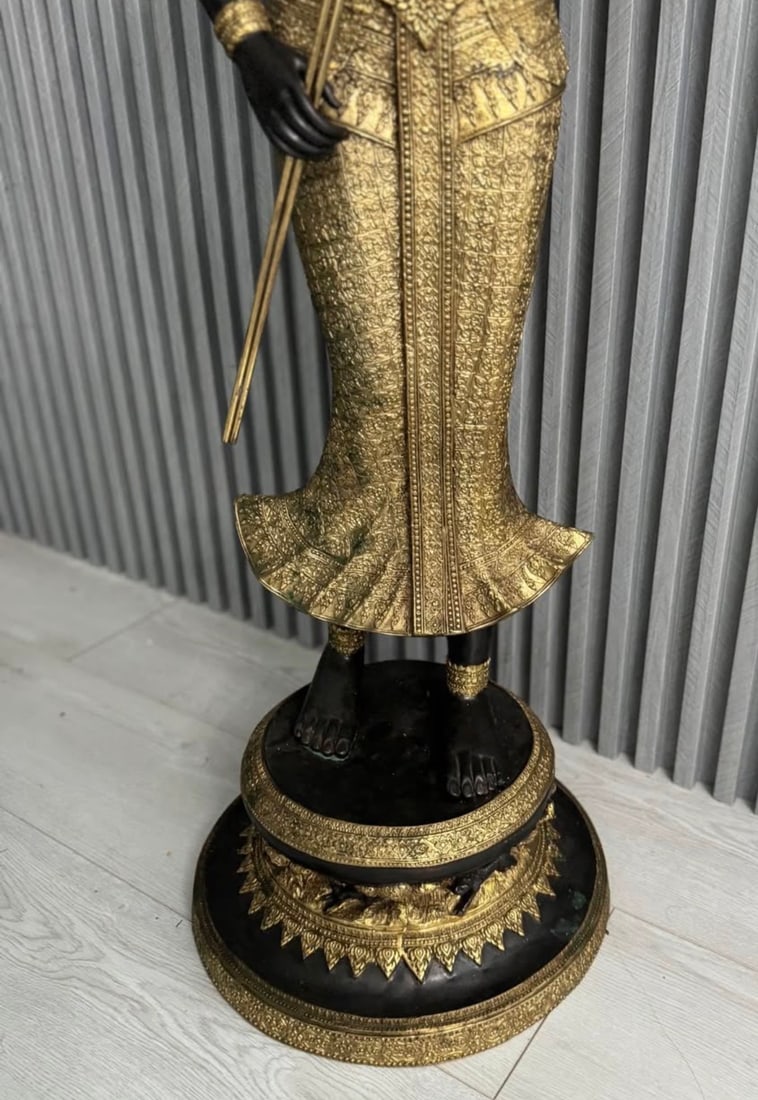 Thai Buddha Bronze Sculpture - 3