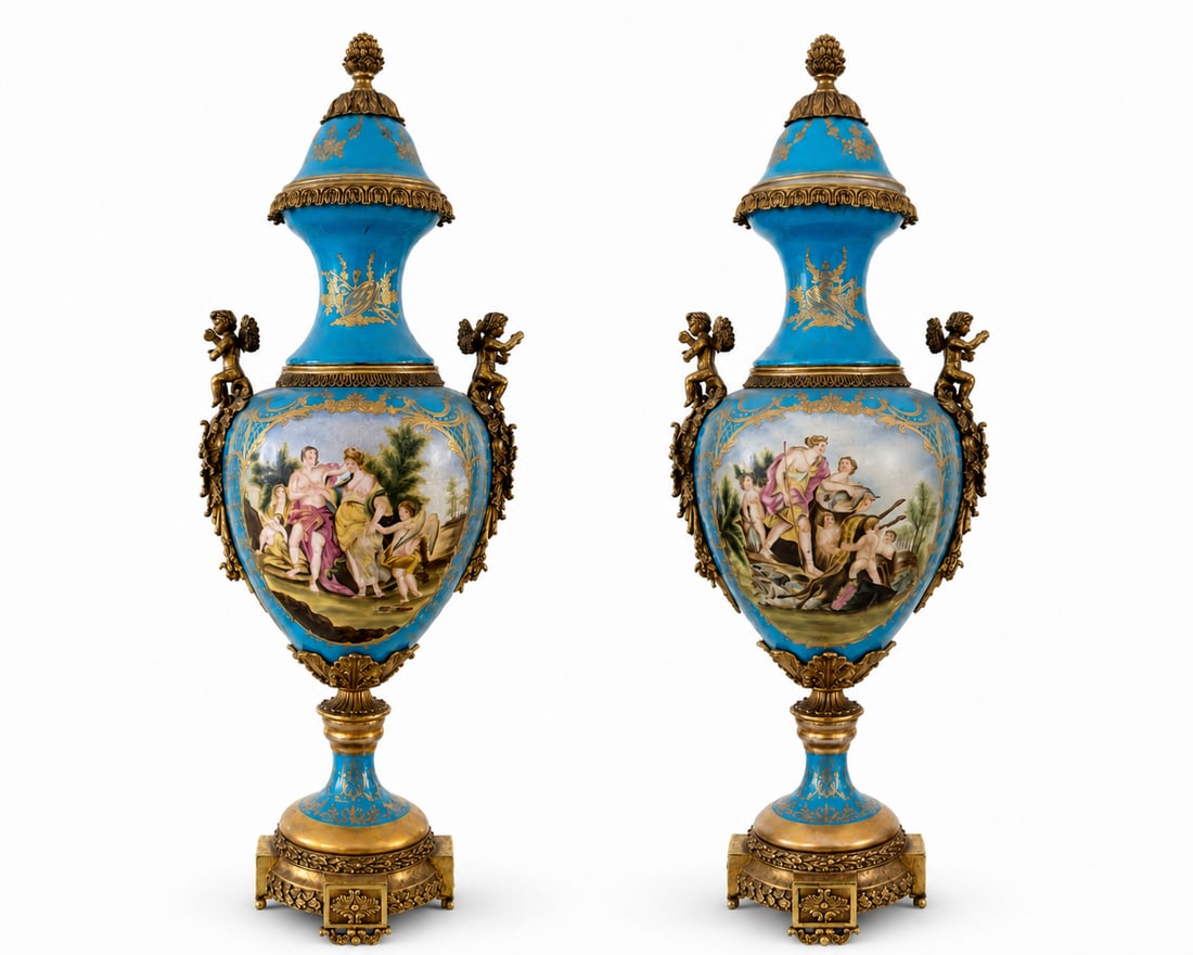 Large Pair of Urns: Size: