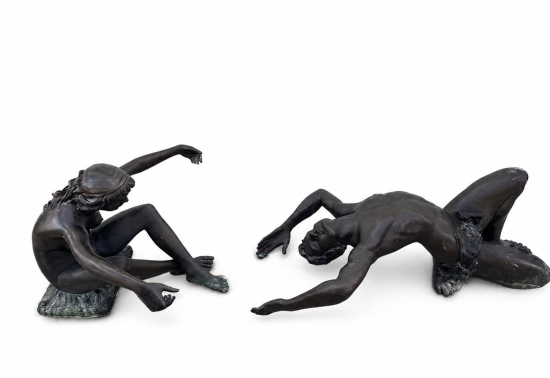 Life Size Bronze Tribal Figures Table - 5