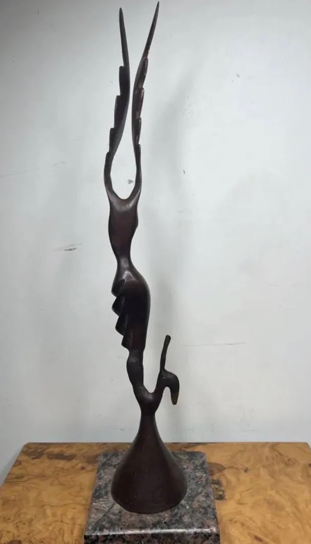 Archipenko Modern Bronze Sculpture - 2