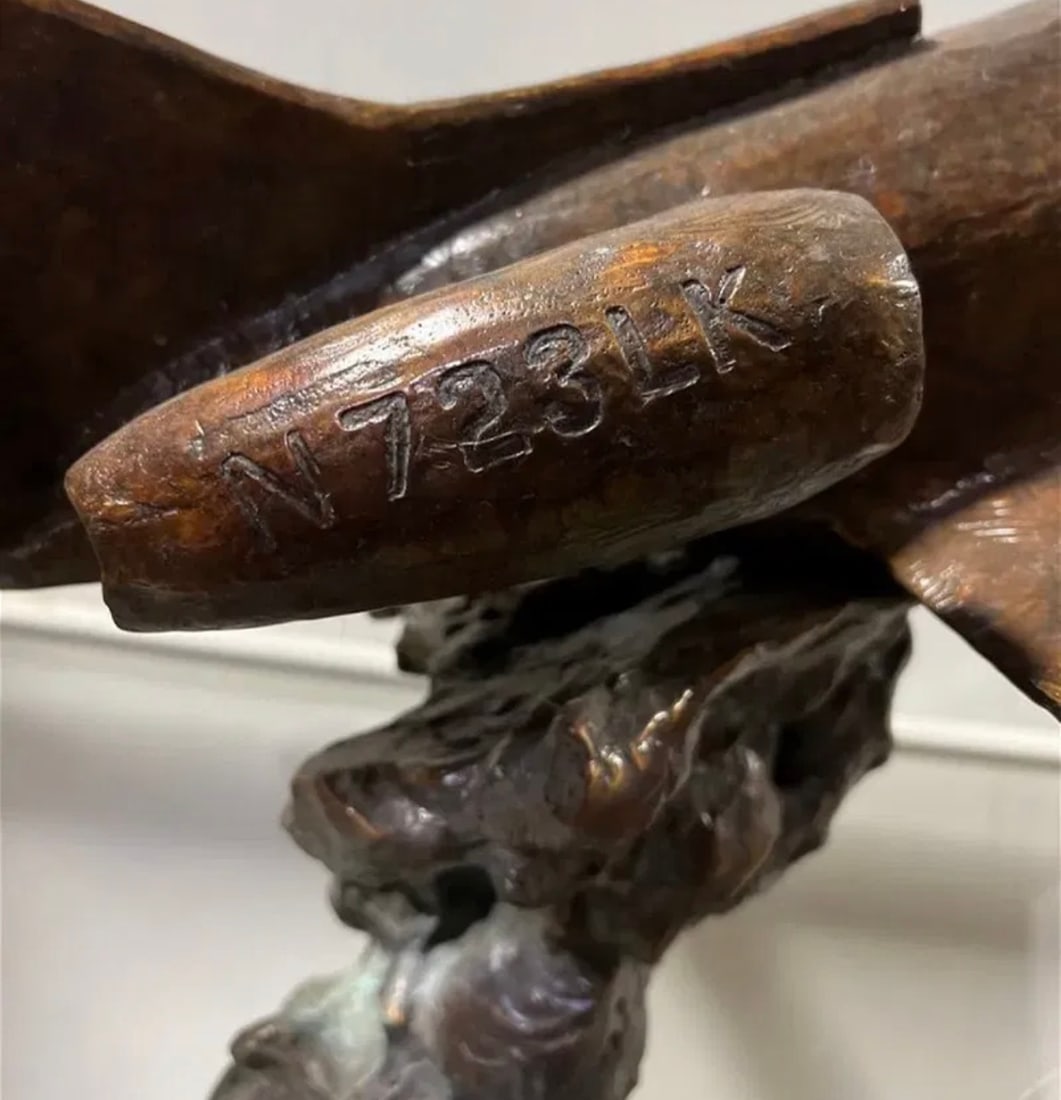 Huge Bronze Airplane Sculpture - 3