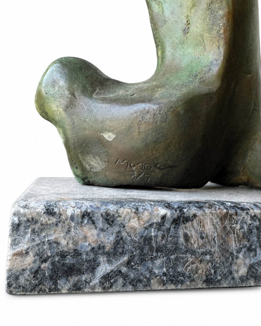 Modern Bronze Sculpture - H. Moore - 4