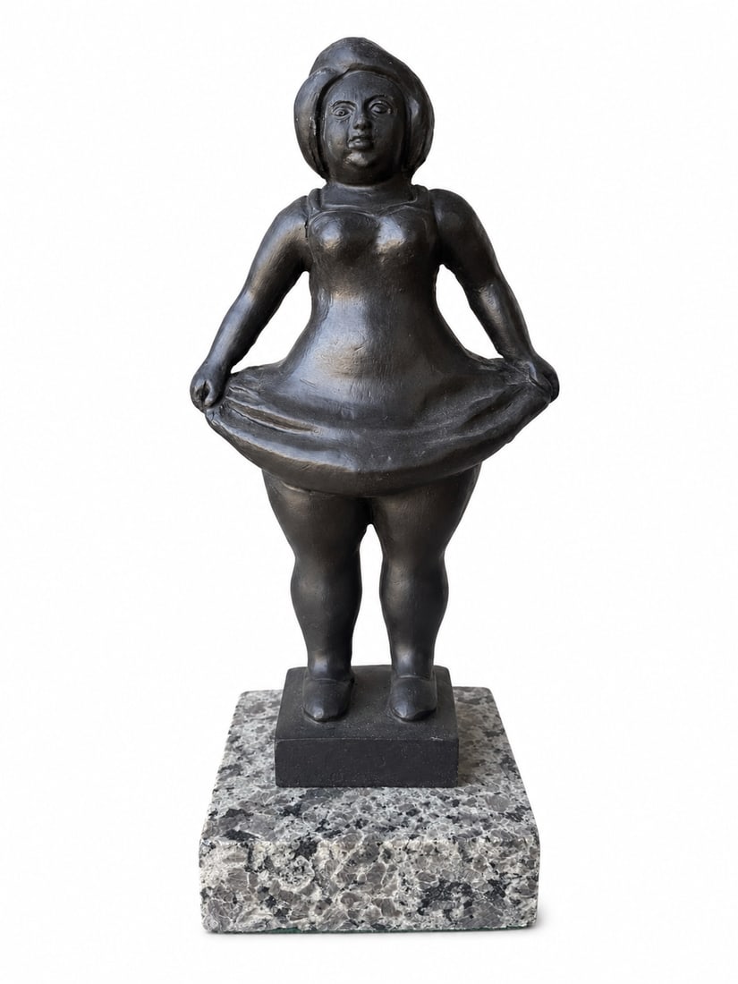 Bolero Woman Bronze Sculpture: Size: 11” x 4” x 4”