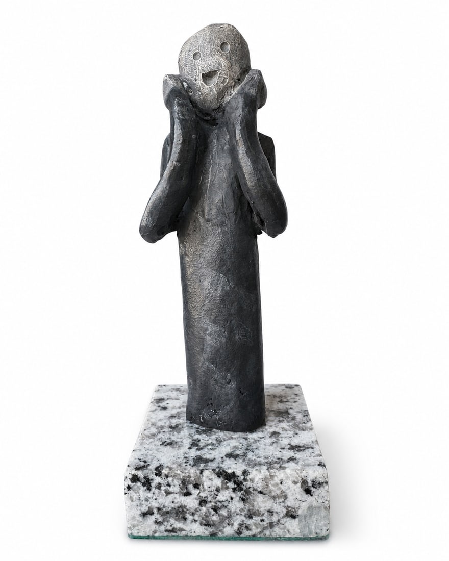 Dali Modern Bronze Sculpture: Size: 9” x 3 x 3”