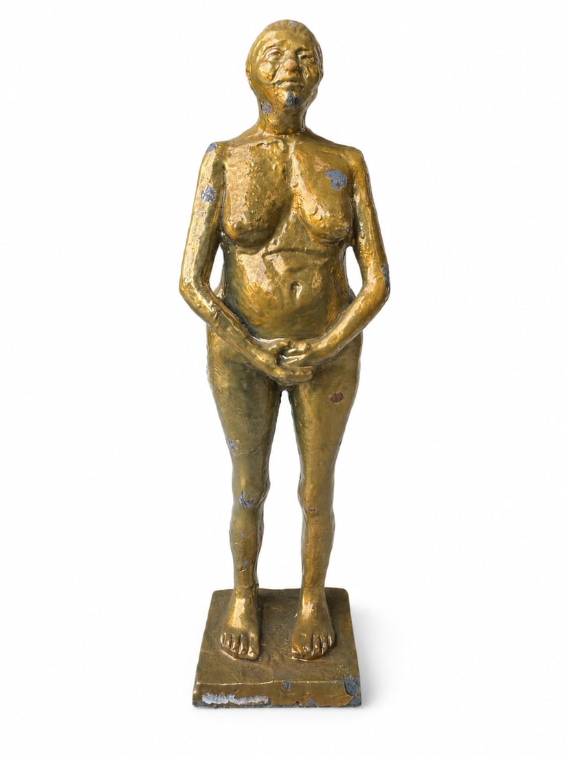 Modern Woman Figure Bronze Sculpture: Size: 12” x 3 x 3 in