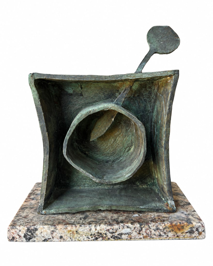 J. Miro Large Bronze Sculpture: Size: 10” x 11” x 5
