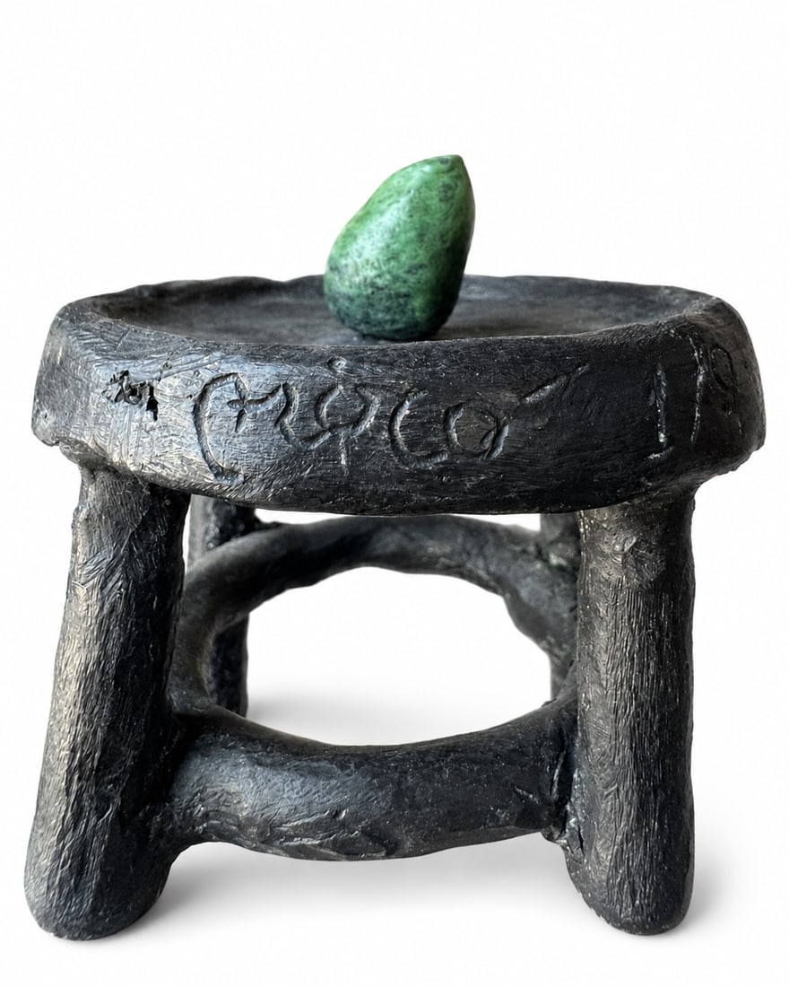 J. Miro Large Modern Abstract Bronze Sculpture - 3