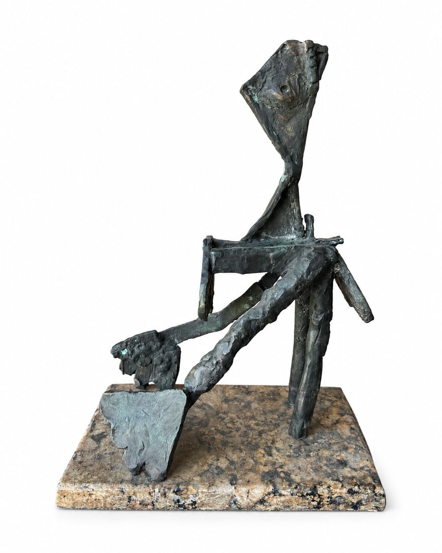 Picasso Large Modern Abstract Bronze Sculpture: size:10” x 14” x 6