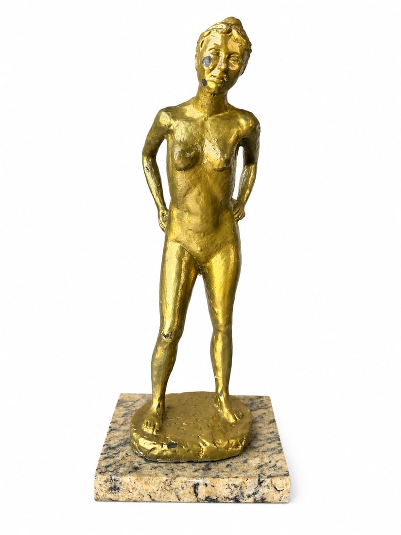 Leo Mol Large Modern Abstract Bronze Sculpture: size: 14” x 6 “ x 5 “