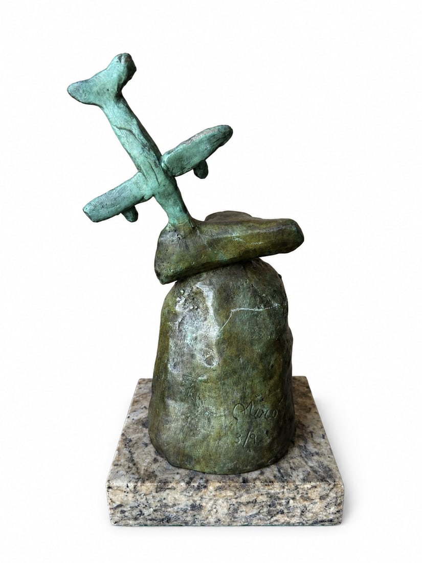 J.Miro Abstract Bronze Sculpture - 3