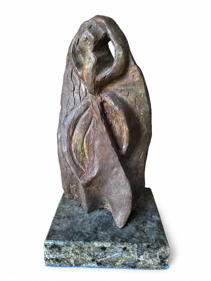 Archipenko Large Bronze Sculpture: Measurements: 10 in x 5 in x 4