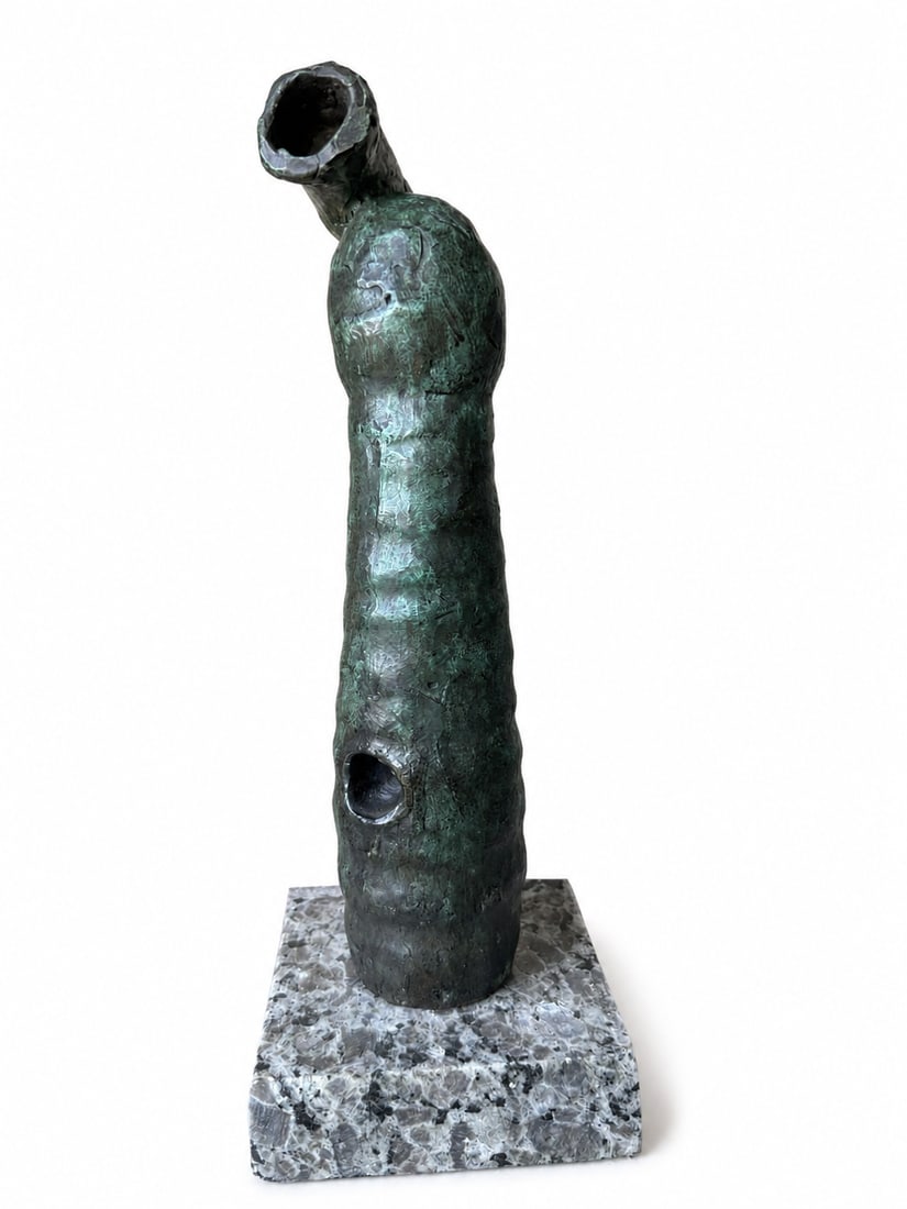J. Miro Large Bronze Sculpture: Size: 11 in x 4 inx 4