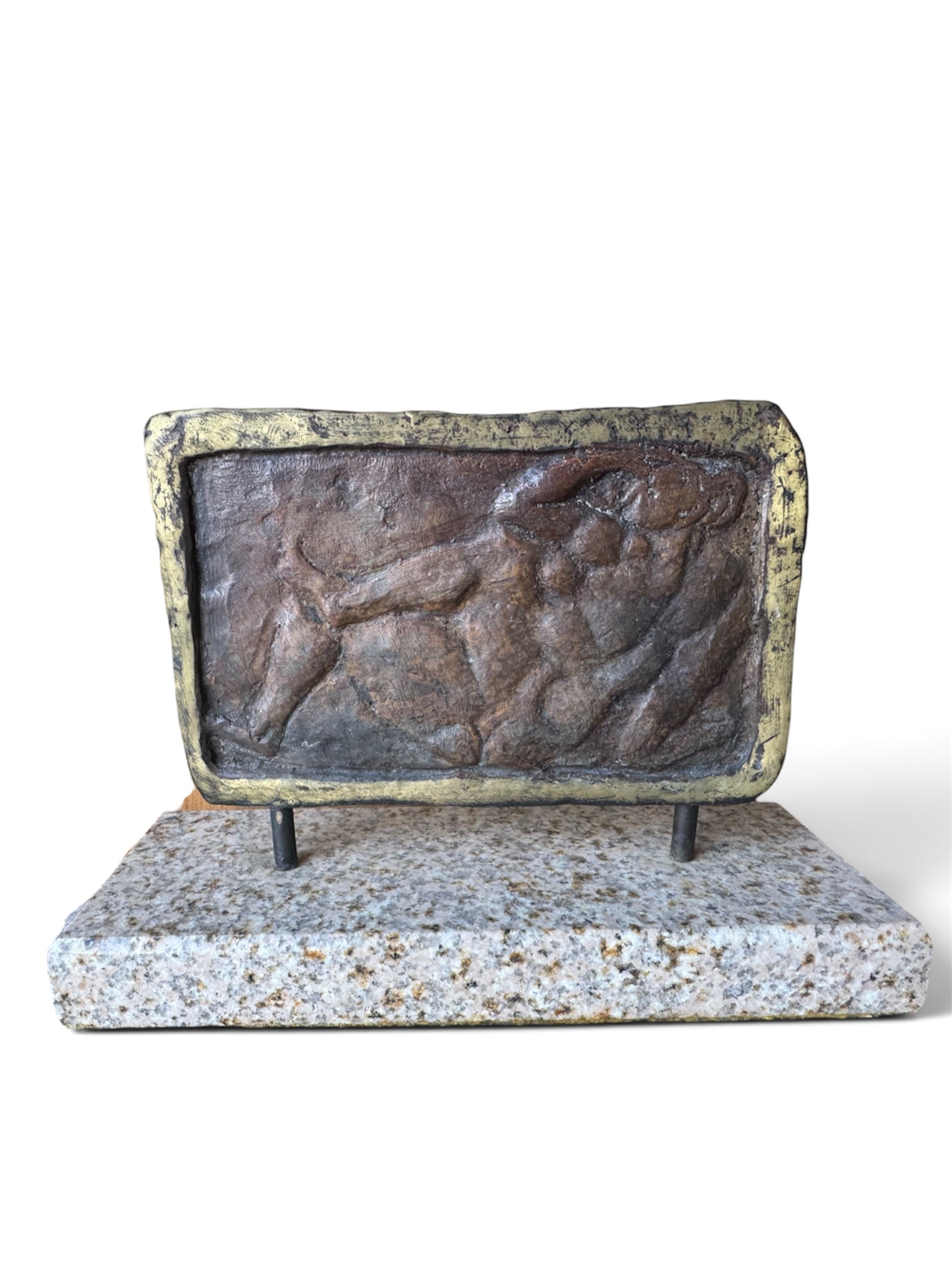 M. Huque Large Modern Sculpture: Size : 10” x 8 x 4