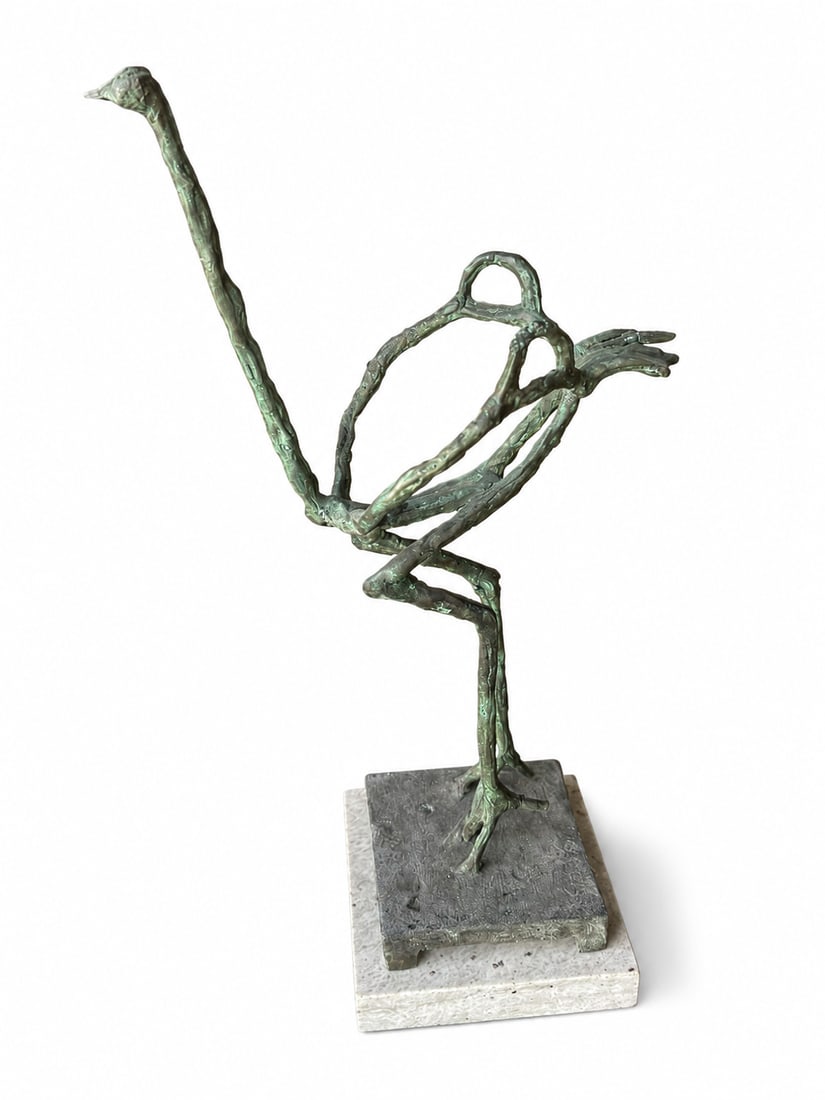 Alberto Giacometti -Large Bird Bronze Sculpture: size: 20 in H x 6 x 6 in