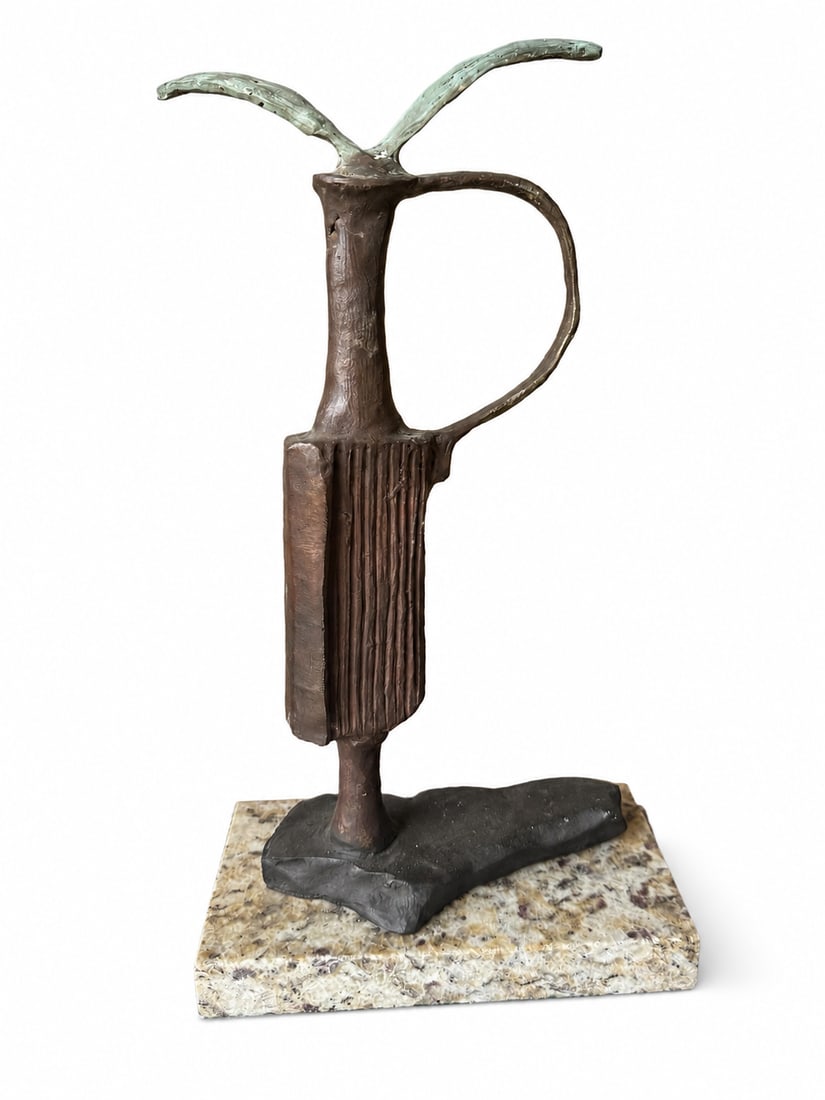 Picasso Large Abstract Bronze Sculpture: Size: 17 in x 9 x 6 in