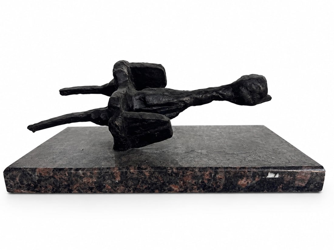 BERNARD MEADOWS Bronze Sculpture: Size: 13 in x 6 H x 7 in