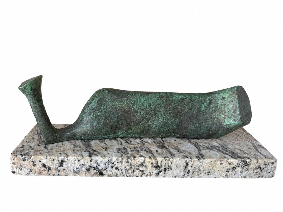 Henry Moore Abstract bronze Sculpture: Size: 14 inx. 6 in x 4