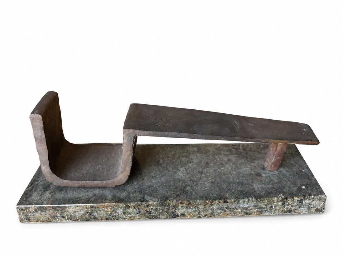 Large Modern Bronze Sculpture: Size: 16 inx. 6 in x 5 in