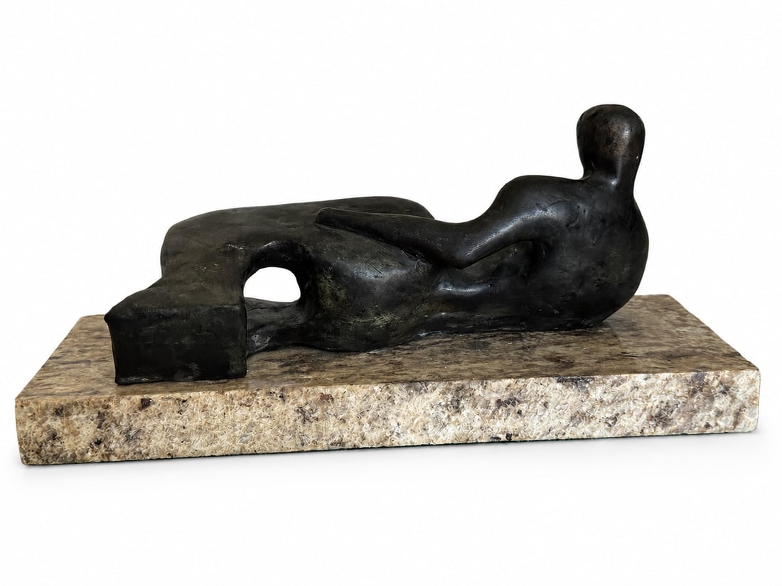 Henry Moore Large Modern Bronze Sculpture - 2