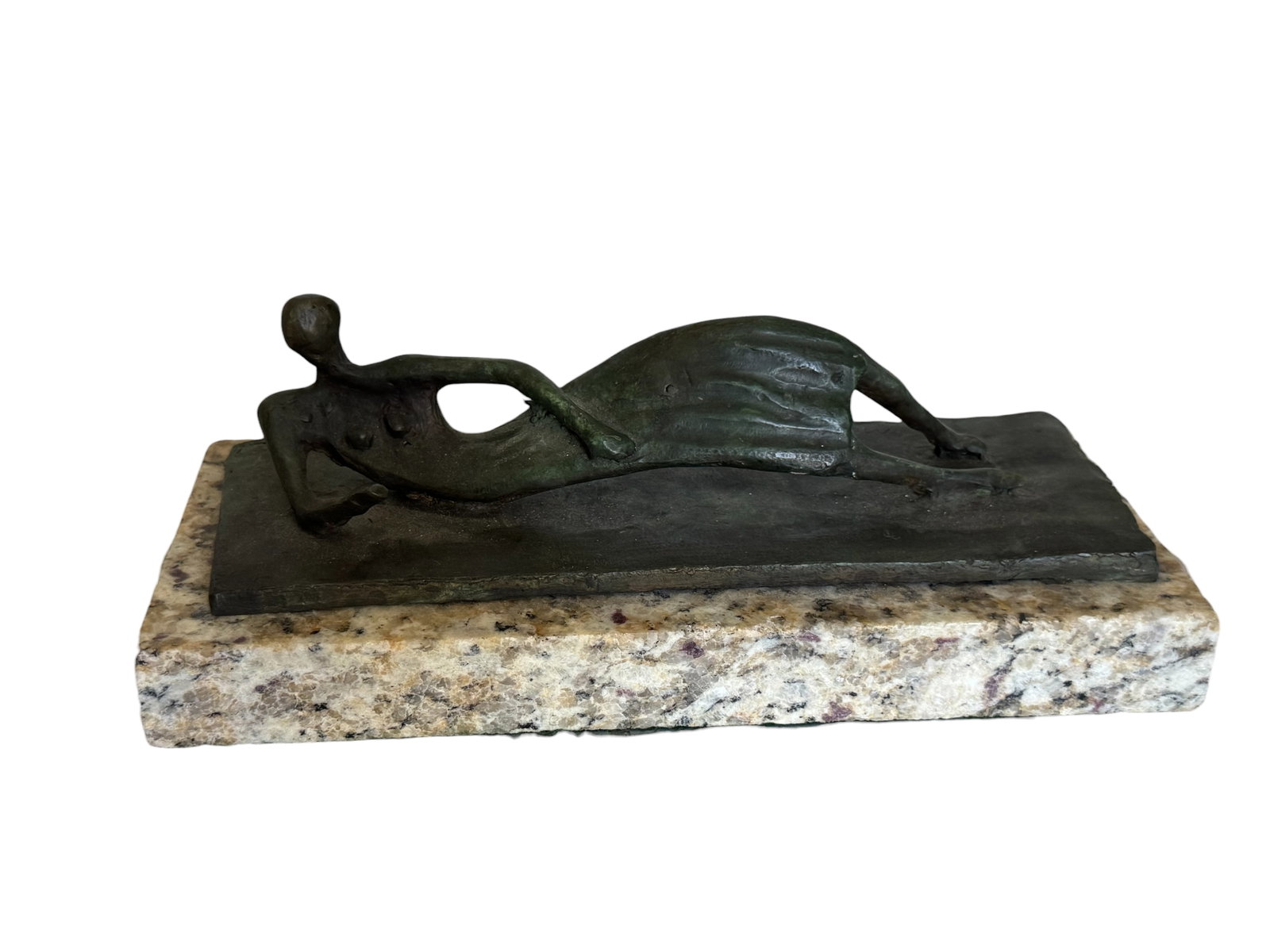 Henry Moore Bronze Sculpture: Size: 11 in x 4 in x 5 in