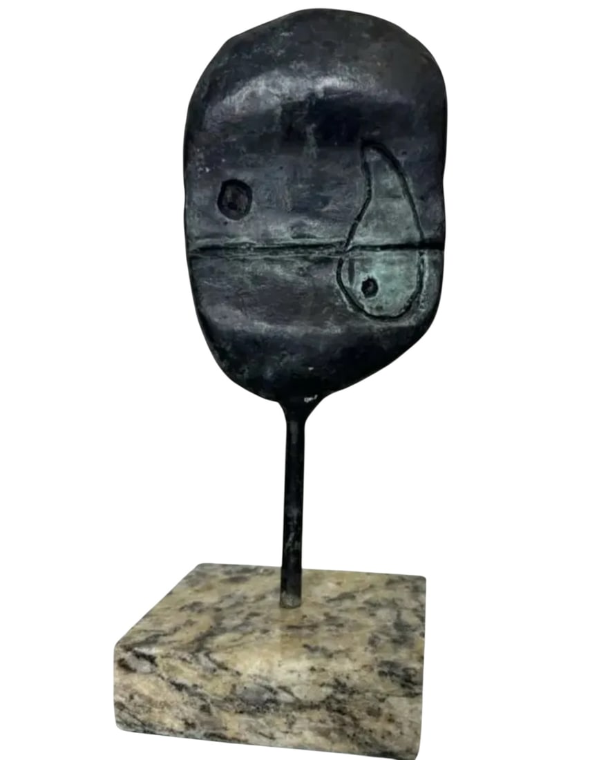 J. Miro Abstract Sculpture: Size: 10 in x 4 in 4 in