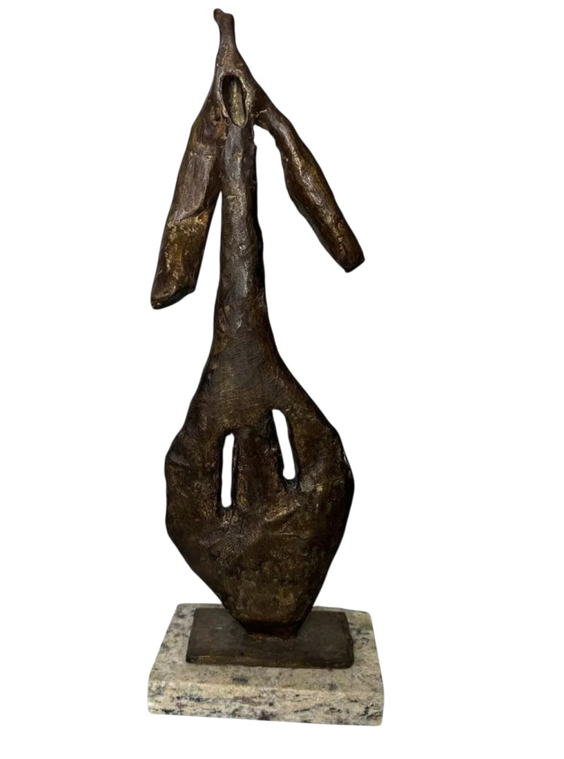 J. Miro Abstract Sculpture: Size: 15 in x 5 in