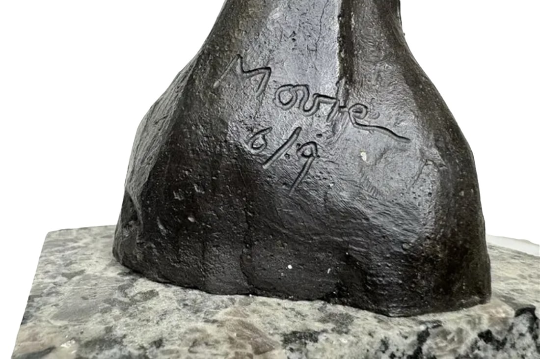 Henry Moore Abstract Bronze Statue - 3