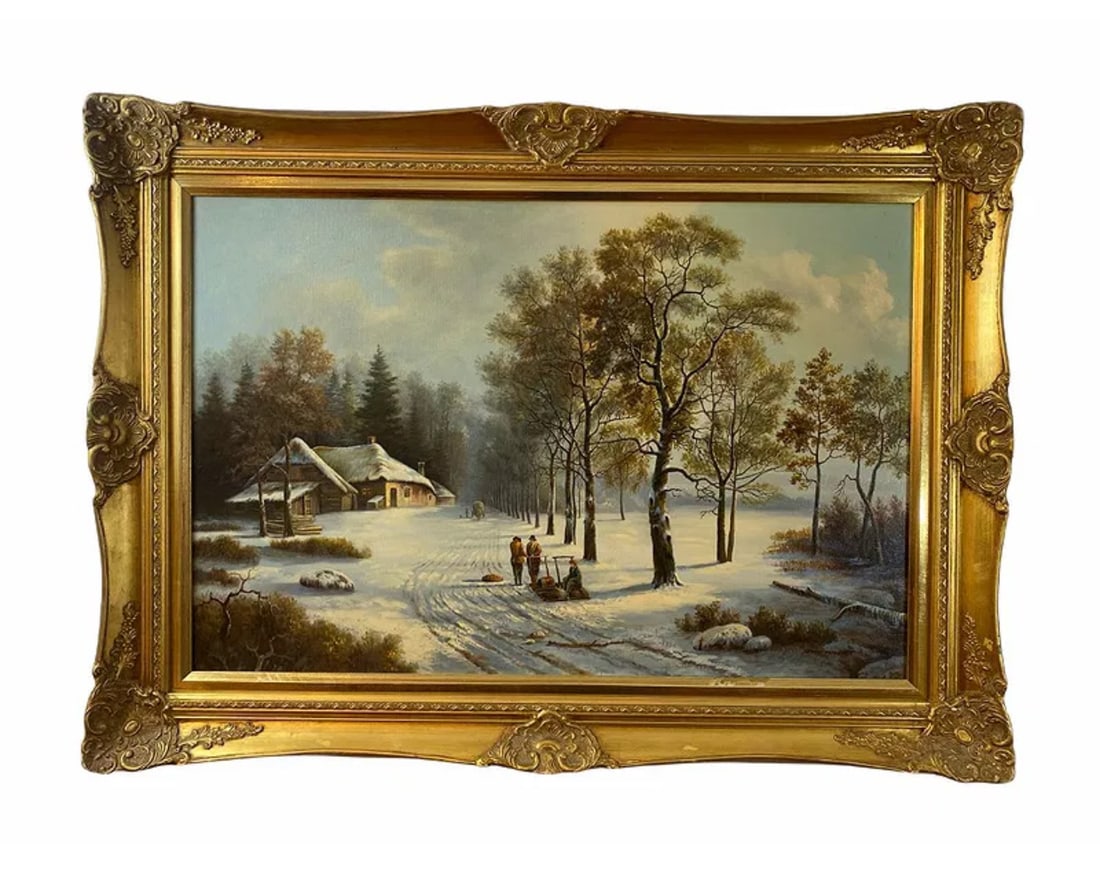 Oil Painting by Gene Parkhurst: Oil painting on canvas by Gene ParkhurstFrame size? 44 x 32? Inches