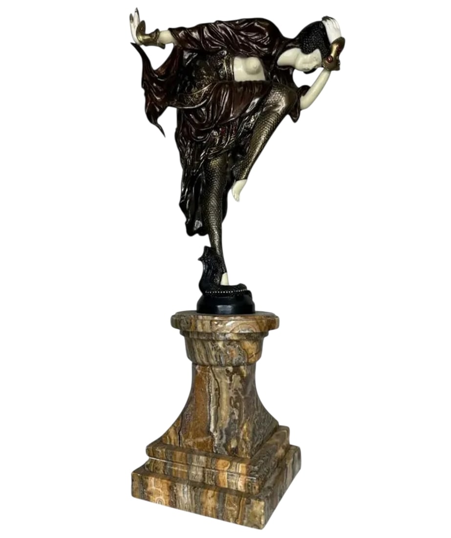 Art Deco Bronze Sculpture: Size:27 in x 15 in