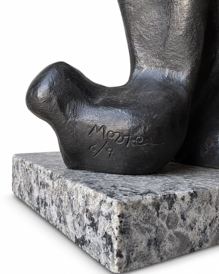 Henry Moore Bronze Sculpture - 4