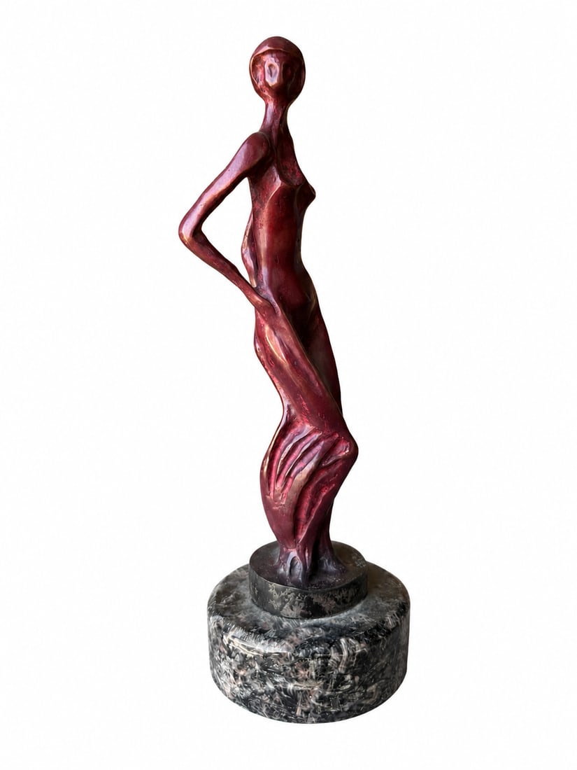 Archipenko Bronze Sculpture: size: 10 in x 3 in
