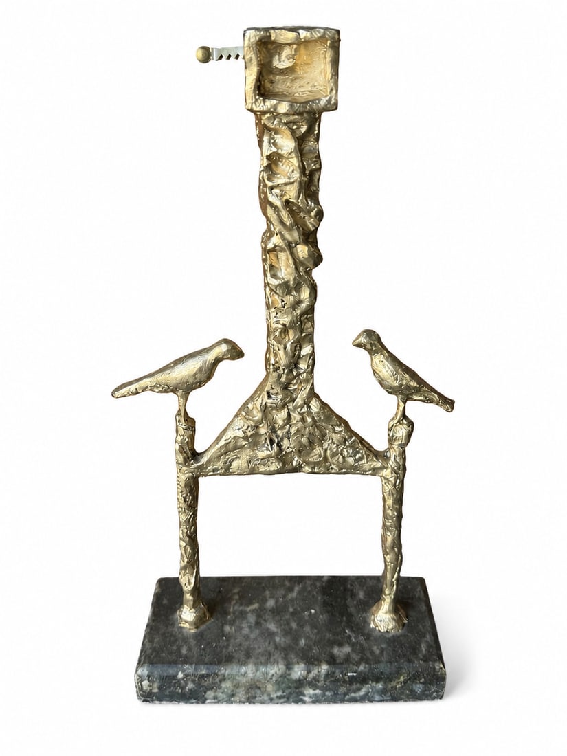 Diego Large Modern Bronze Sculpture: Size: 17 in x 7 in x 3