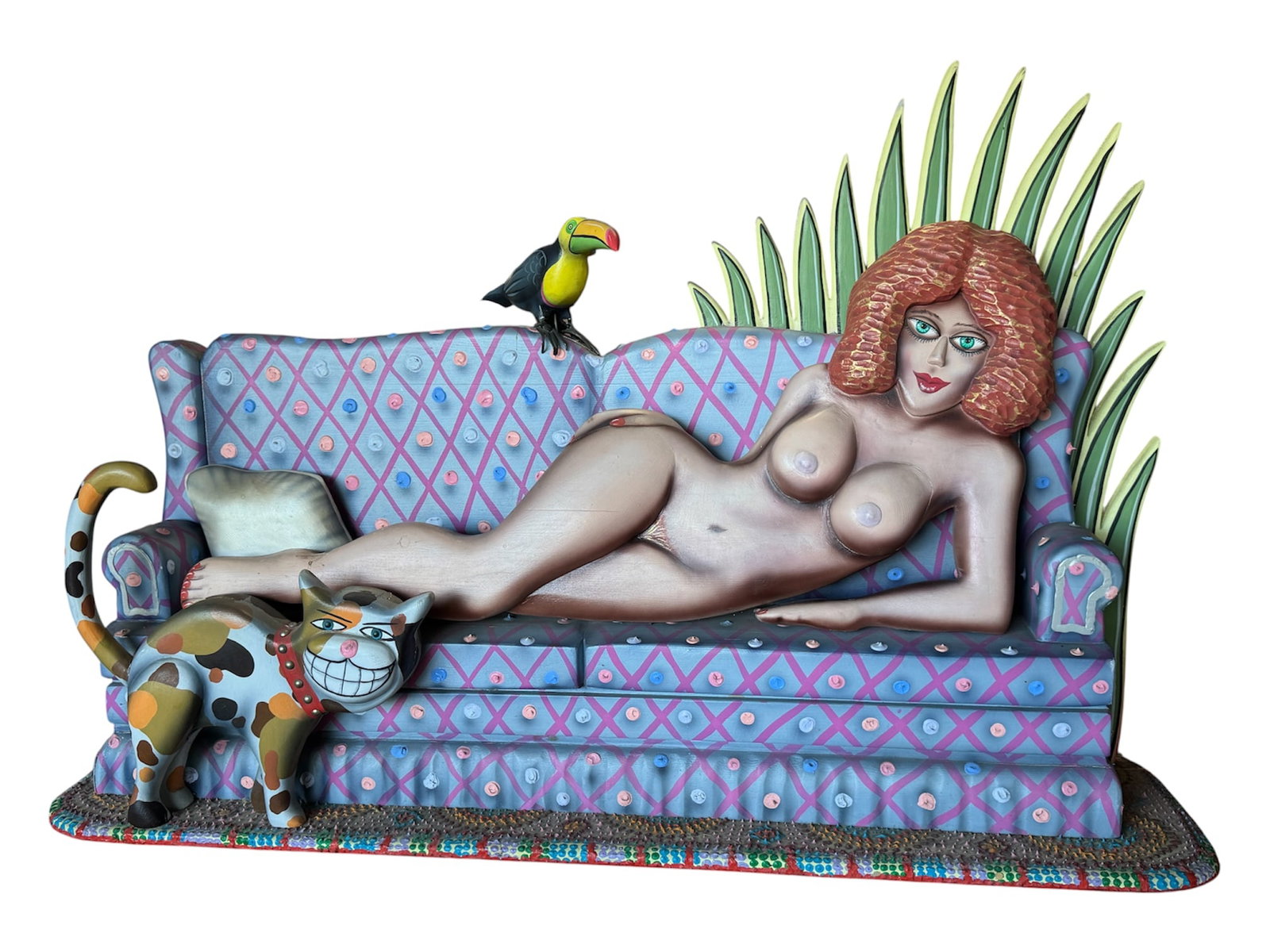 Large Nude Art Sculpture: Aprox Size: 60 in x 30 in