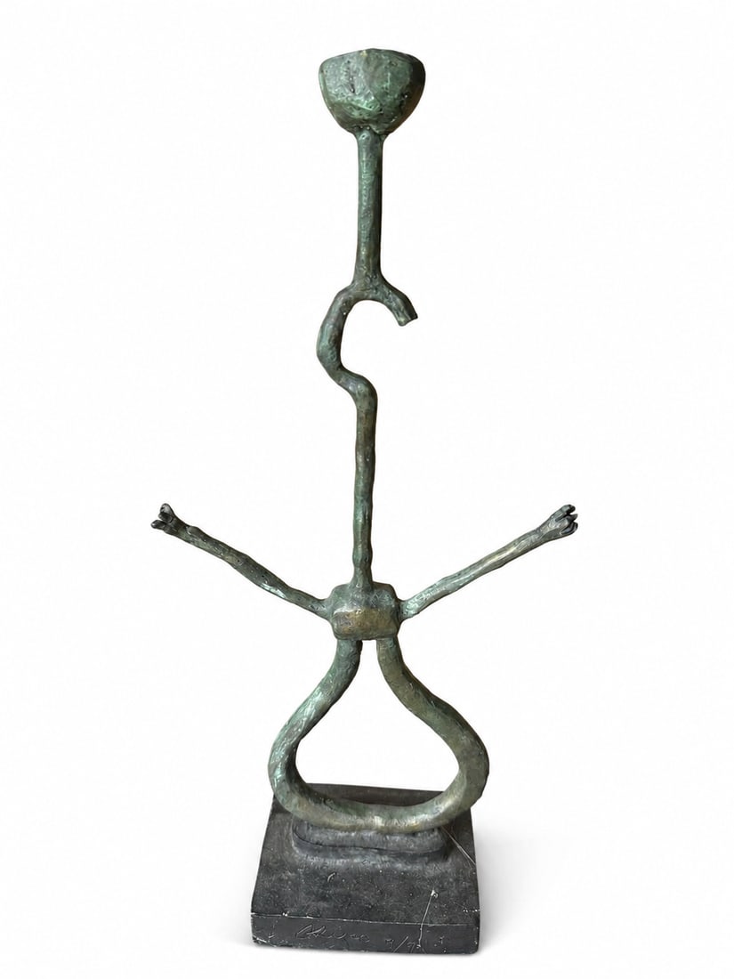 J. Miro Bronze Sculpture: Size: 17 in x 78 in x 4