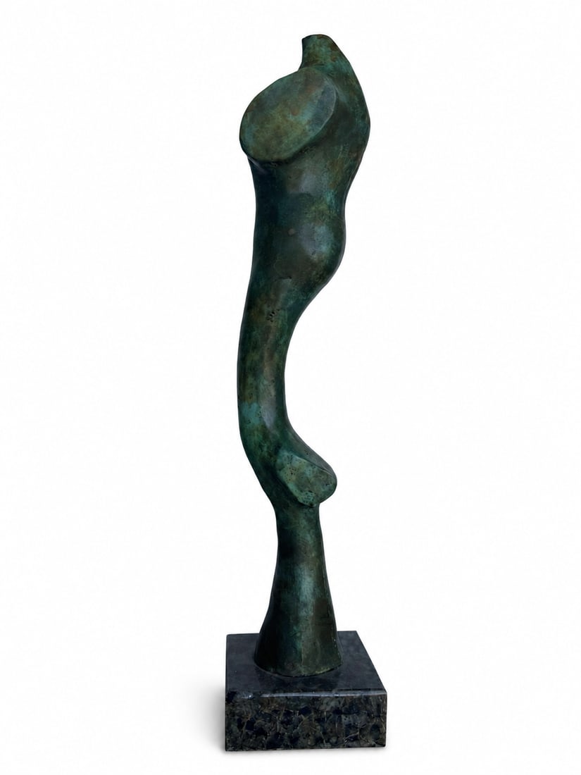 MODERN ABSTRACT BRONZE SCULPTURE - 4