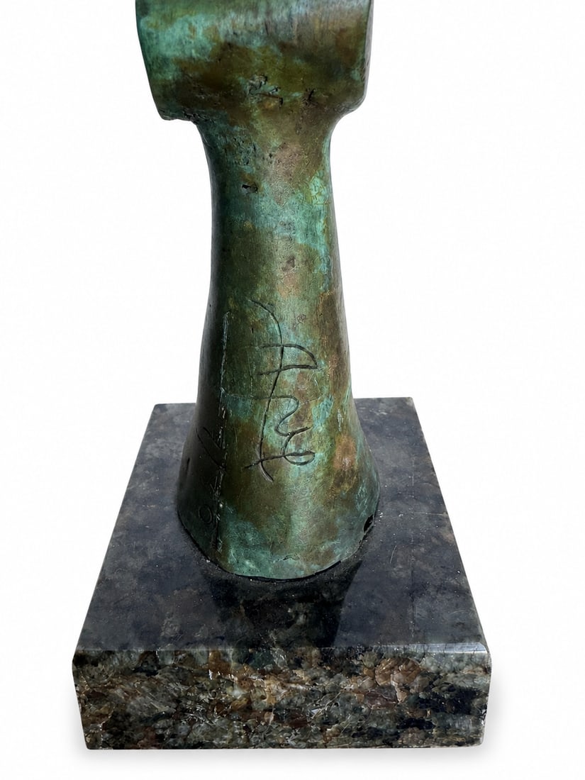 MODERN ABSTRACT BRONZE SCULPTURE - 5