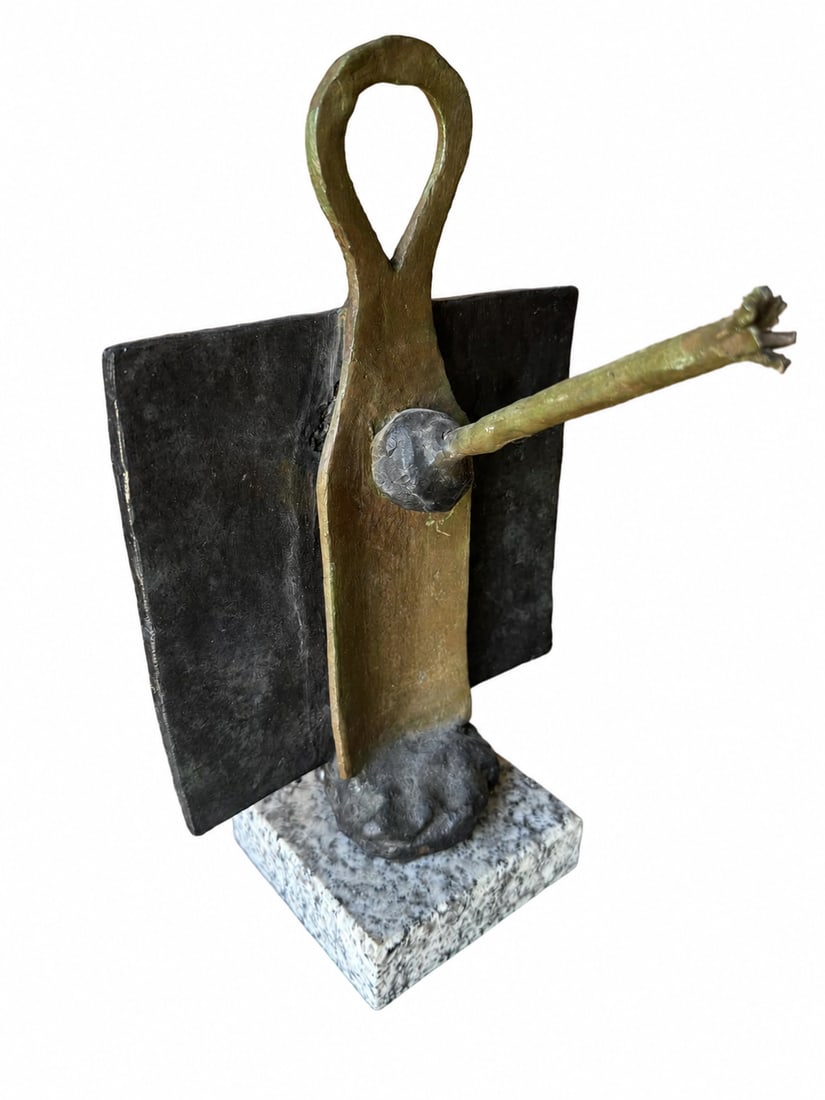 J. Miro Bronze Sculpture: SIZE:12 IN 7 IN X 4 IN