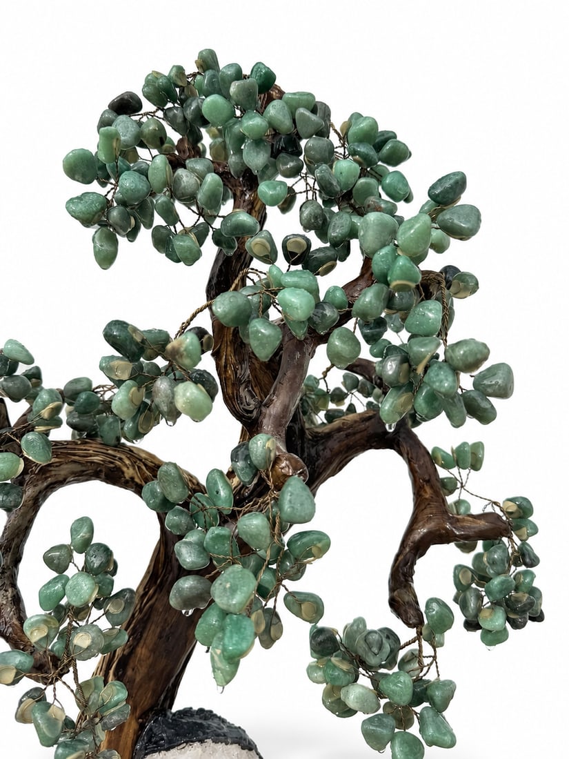 Green quartz bonsai gemstone Tree - 2