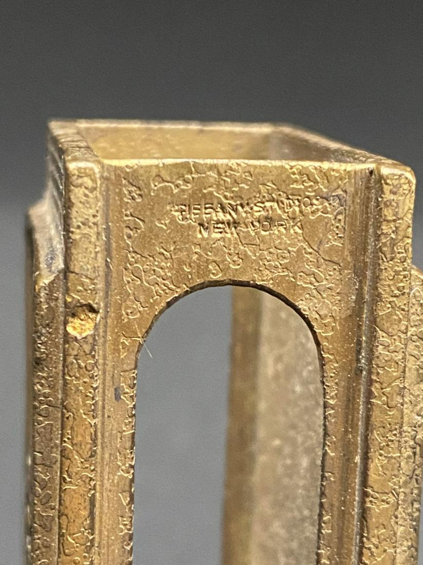Tiffany Studios Solid Brass Match Box Holder: Tiffany Studios Solid Brass Match Box Holder
