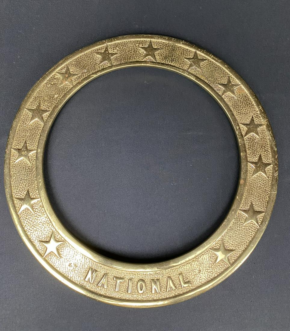 Vintage Brass Ring With Stars "national"