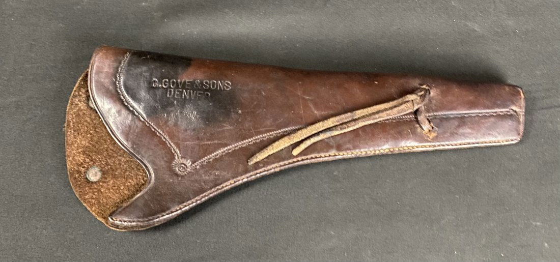 Antique Side Arm Leather Holster - C. Gove - Denver (1 of 12)