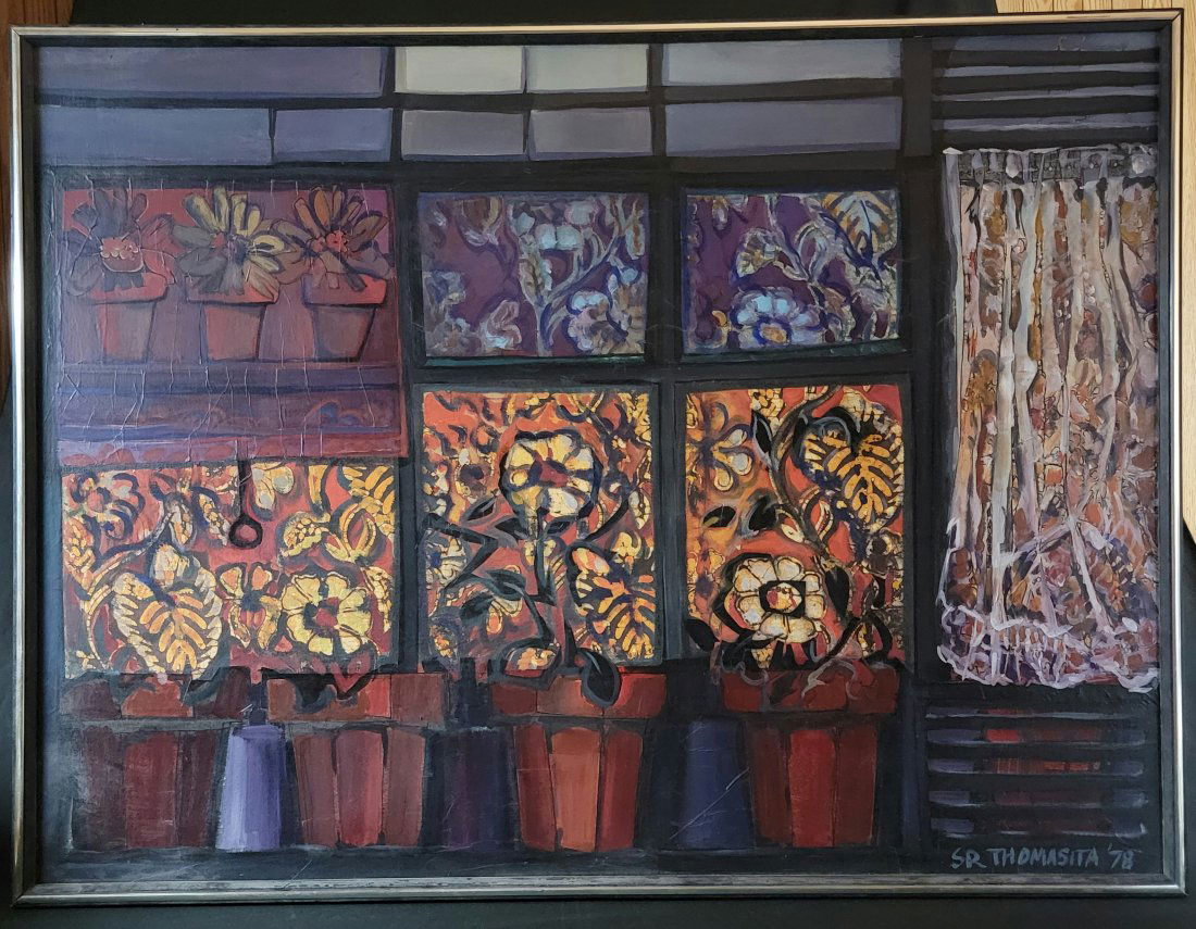 Oil on Canvas  - " Hothouse Plants" - SR. Thomasita (1 of 3)