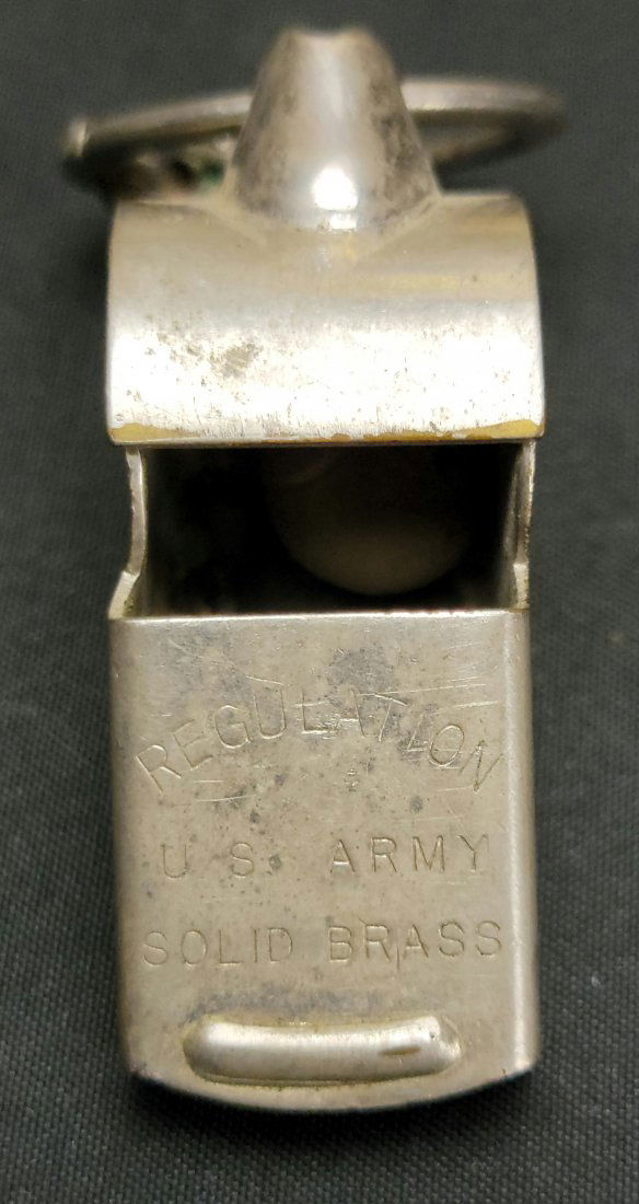 Vintage US Army Whistle - Solid Brass (1 of 4)