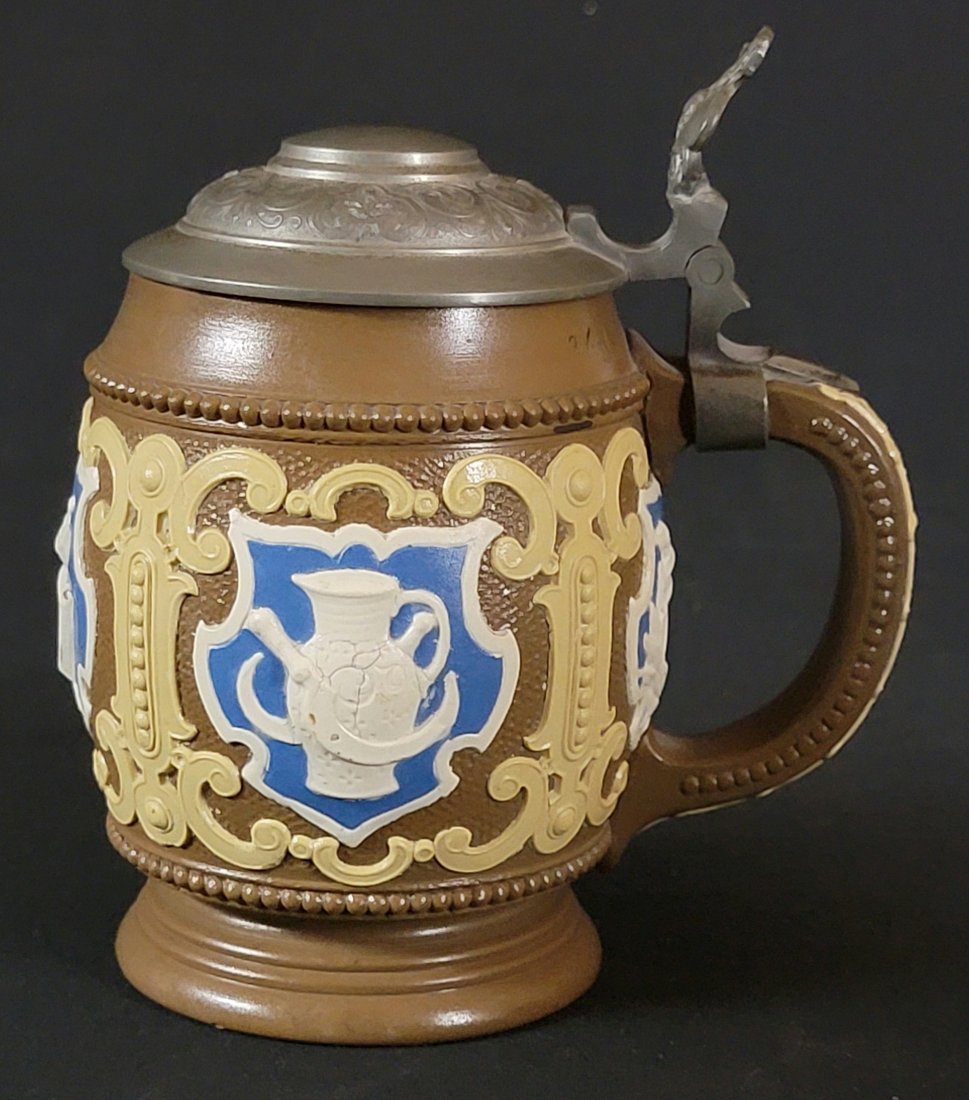 Antique Mettlach Ges Gesch Beer Stein (1 of 7)
