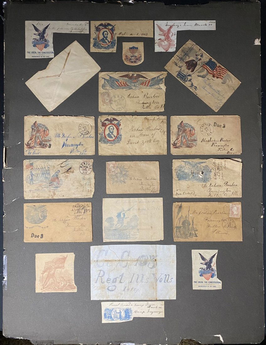 A Civil War era Letter Collection with Period stamps (1 of 9)